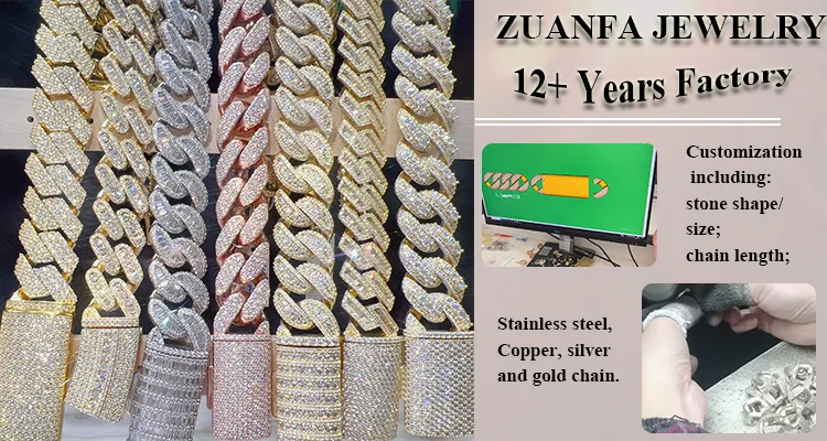 necs designer jewelry chains for 15mm bracelet men sier link chain pass diamond tester GRA VVS moissanite cuban_voghion.com