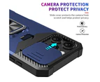 Kartensteckplatz-Rüstung Funda für iPhone 16 15 Pro Max Plus Schiebeobjektiv-Schutztelefonhülle mit magnetischem Halterring_voghion.com