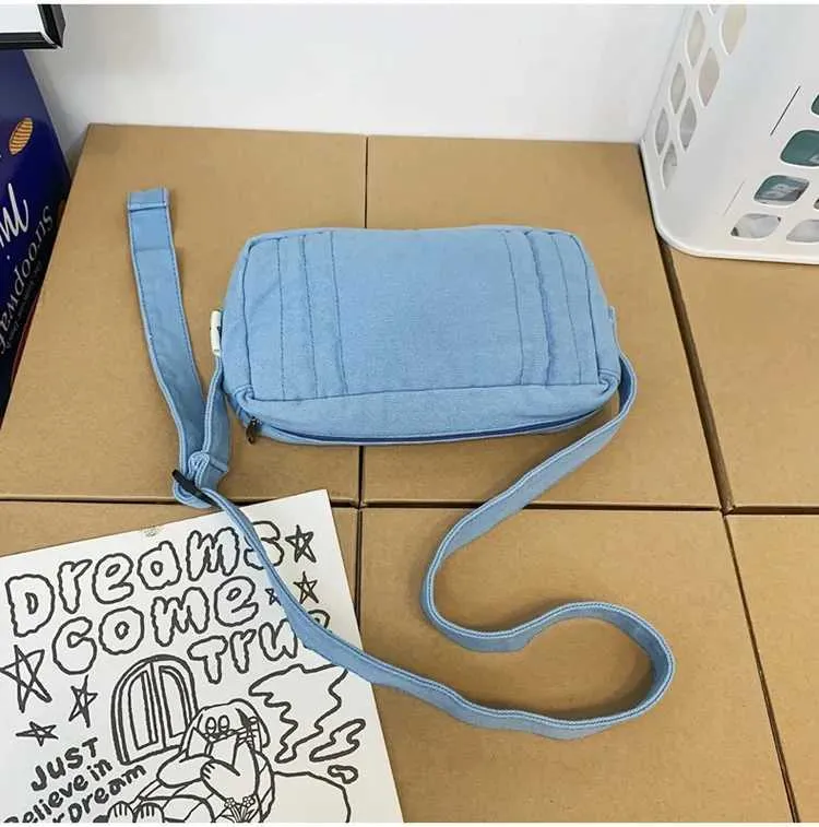 Weibliche 90er Jahre Y2K Canvas Textil Mini Square Umhängetasche für Telefon 2024 stilvolle kleine Größe Stoff Tasche Seite SG Beutel_voghion.com