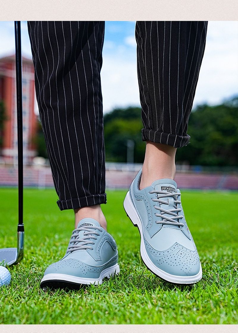 Baskets de golf décontractées de grande taille de style britannique, chaussures légères et portables pour hommes_voghion.com