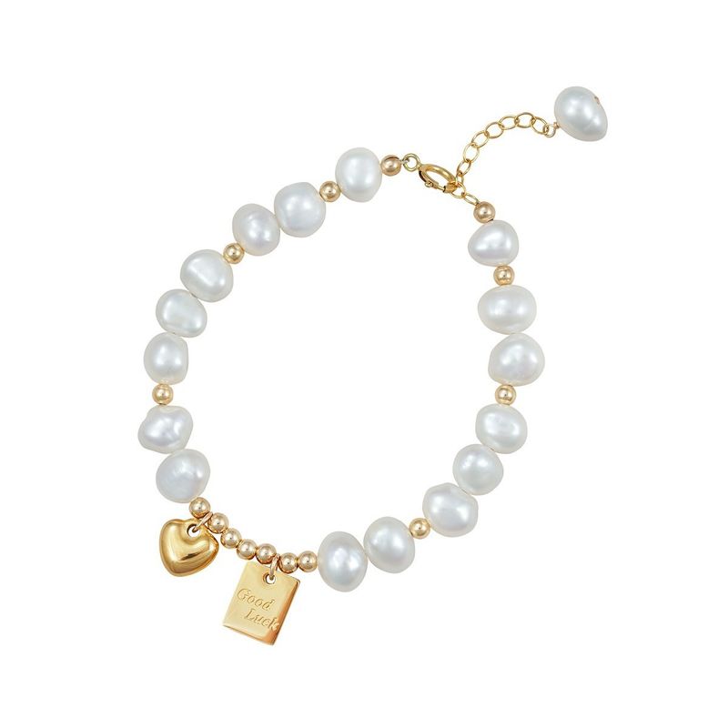 Bracelet de perles d'eau douce baroques Lucky Love, bijou de niche pour la main, nouveau style 2023_voghion.com