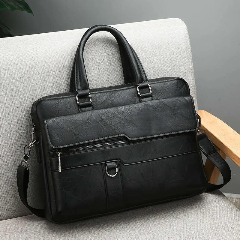 Neu Männer Aktentasche Klassische Retro Pu Leder Business Handtasche Satchel Männlichen Umhängetasche_voghion.com