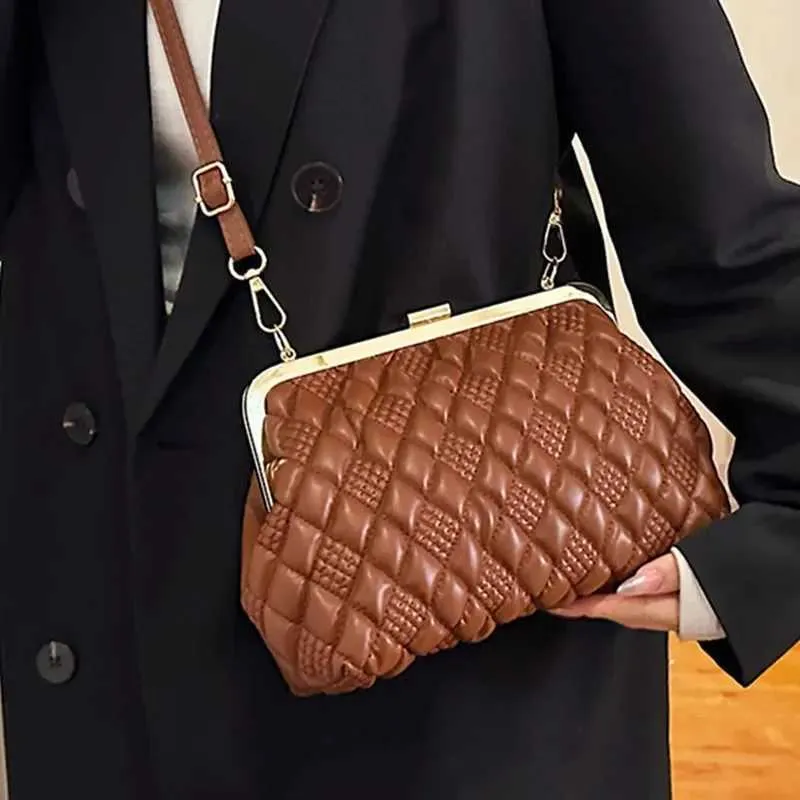 Borsa da sera in pelle PU da donna, borsa a tracolla, marchio di design, da donna, con tracolla, di alta qualità, SacC241211_voghion.com