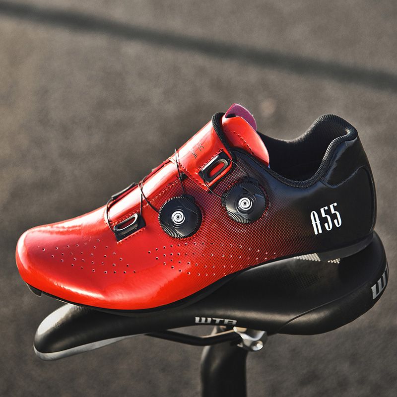 Cost performance Men's ultra light self-locking professional flat shoes, optional D-pedal, road bike compeon_voghion.com