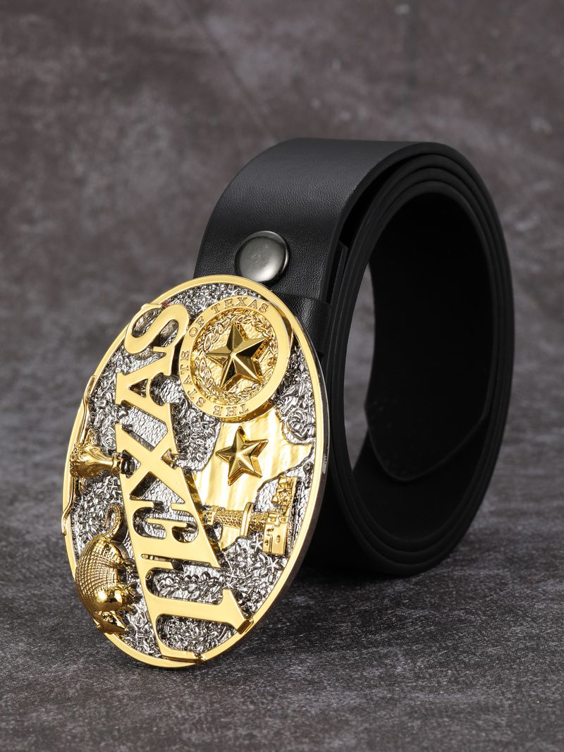 Ceinture en cuir gothique punk Y2k pour hommes et femmes, boucle en métal, sangle de taille, styliste, pantalon en jean, décorative_voghion.com