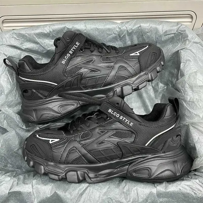 Size 41 42 Womens Casual Sports Men Stylish Brand Design Ladies Chunky Sneakers Thick Sole Tennis Shoes 43 44 Big_voghion.com