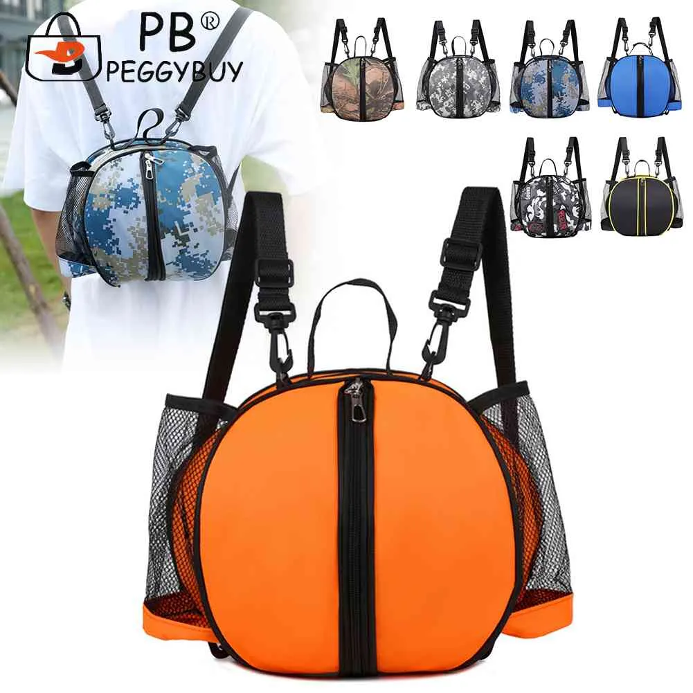 Outdoor Sports Shoulder Soccer Bags Training Equipment Storage Mesh Side Two-way Open Ball Bag Volleyball Basketball_voghion.com