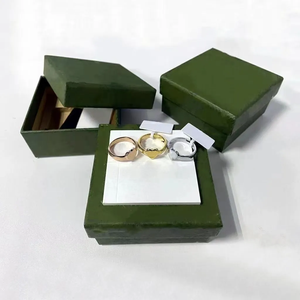 Designer Love Heart Band Rings for Men and Women Fashion Jewelry Unisex Gold Sier Rose Ring Wedding Lady Party Gift_voghion.com