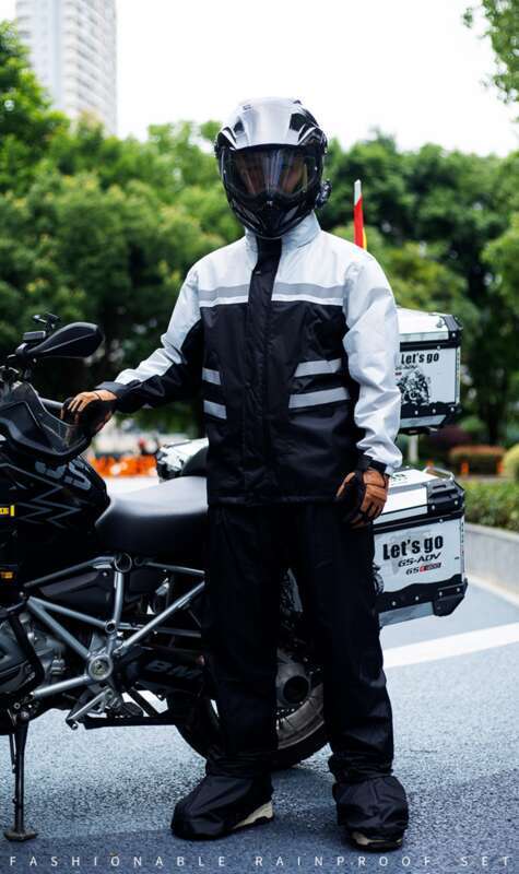 Yağmurluk Aincoat Ain Pantolon Takım Bölünmüş Erkek Tam Vücut Ainstom Poof Motosiklet Rüzgar Geçirmez Su Geçirmez Kemer Ayakkabı_voghion.com