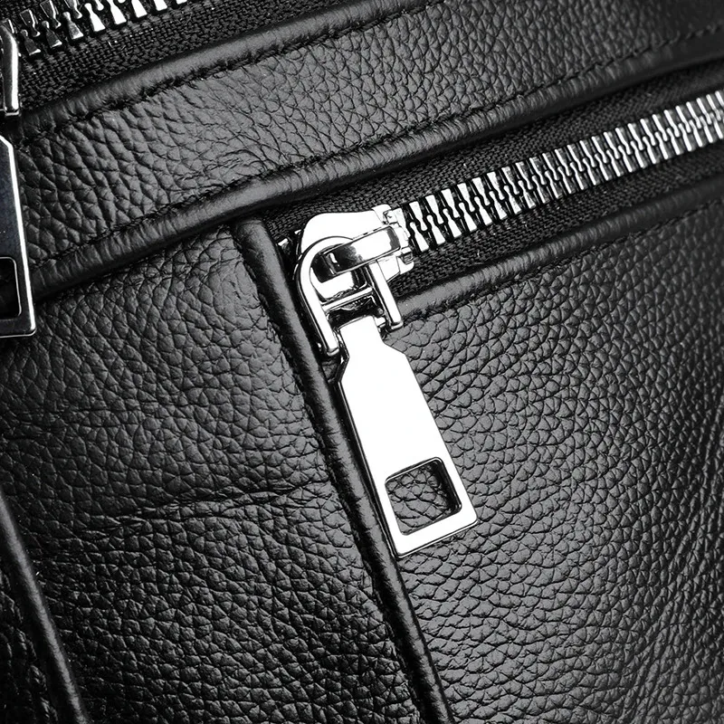 VC Paprasta Juoda Vyriška Natūralios Odos Juosmens Kuprinė Lengva Sportinė Juosmens Kuprinė Vyrams Diržo Maišelis Telefonui Krūtinės Krepšiai Vyrams Mažas_voghion.com