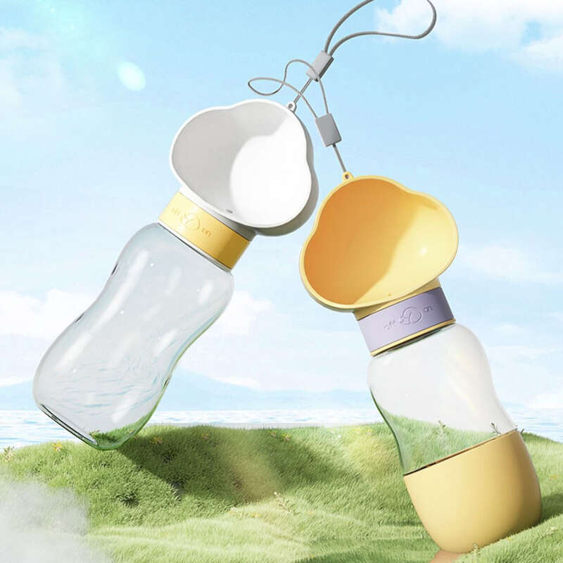 Suņiem pārnēsājama mākoņa suņu pastaigu ūdens pudele, barošanas un dzeršanas ierīce, mājdzīvnieku āra piederumi_voghion.com