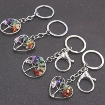 3cm natural powder crystal heart-shaped heart half yoga stone craft decoration handle piece_voghion.com