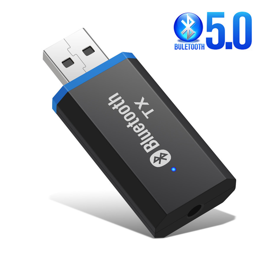 Πομπός Bluetooth 5.0 + προσαρμογέας ήχου EDR για τηλεόραση, υπολογιστή, ακουστικά, υποδοχή 3,5 mm, στερεοφωνική μουσική USB, ασύρματος προσαρμογέας Plug & Play_voghion.com