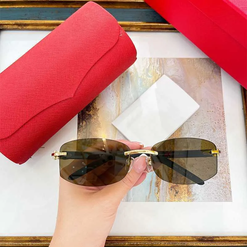 Slnečné okuliare bez rámu, dizajnérske pánske okuliare, klasické vintage, ležérne, rôzne zmiešané štýly, slnečné okuliare, číre, Carter Buffalo_voghion.com