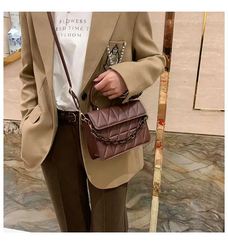 Modna krata Wen Shoe Fi Chain Cross Body Bag Markowe torebki i portfele designerskie Mała torebka z klapką Y241026_voghion.com