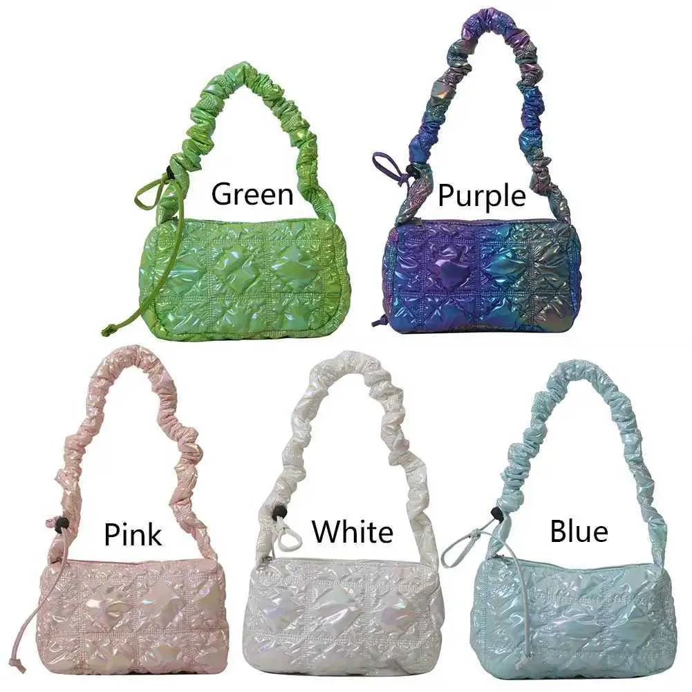 Damen Gepolsterte Schulter Hobo Achselhöhle Wolke Plissee Tasche Drstring Gesteppte Crossbody Mädchen Stilvolle Satchel PurseC241216_voghion.com