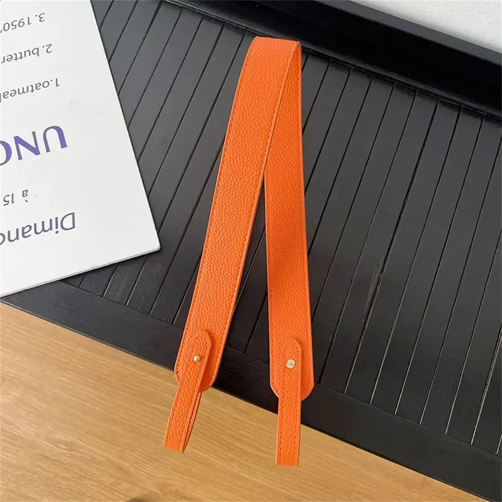 Cintura per borsa da donna in pelle PU tinta unita con tracolla larga, regolabile, di ricambio, per borse, accessori 240828_voghion.com