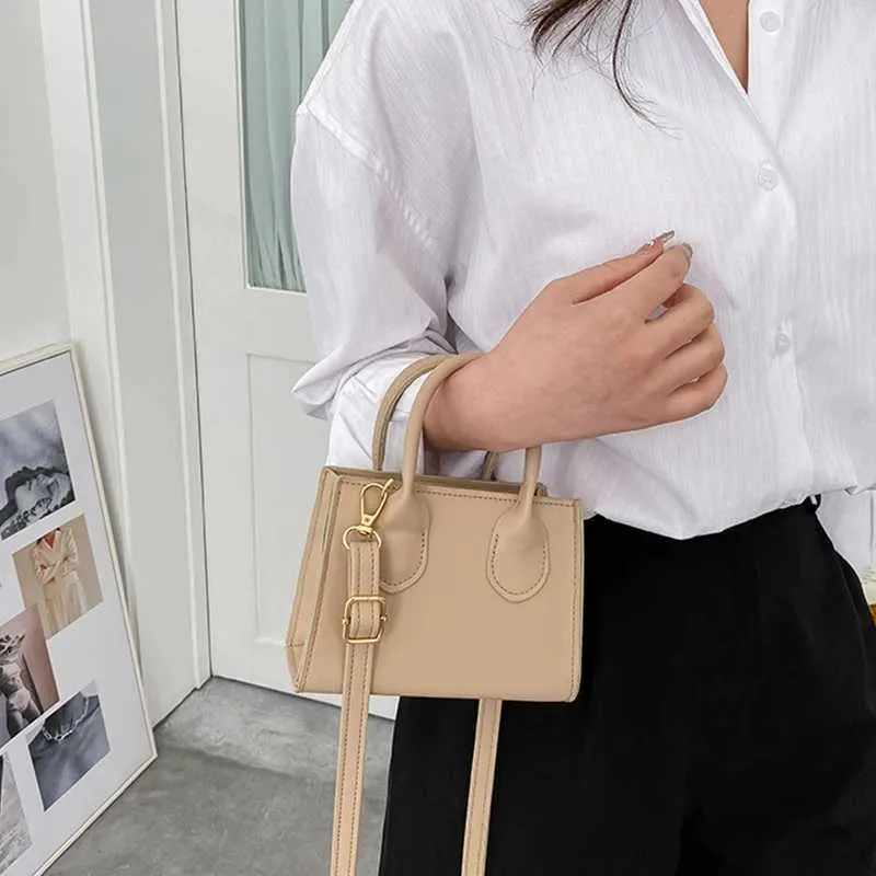 Geantă de umăr Gusure Mini Square pentru femei, tip crossbody, din piele PU, tip messenger, de designer_voghion.com