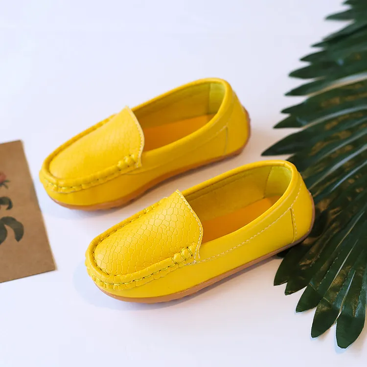 Mocasini sport casual pentru copii, culori bomboane, unisex, băieți și fete, mocasini moi, alunecă-on din piele PU, pentru copii mici, Happysteps, pantofi pentru tineri_voghion.com