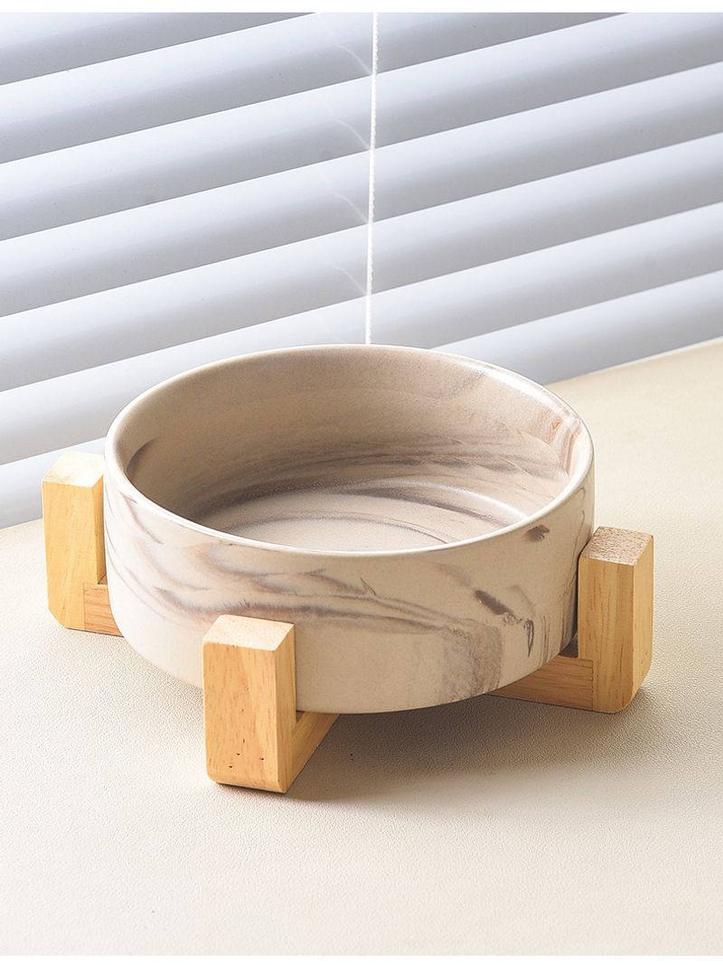 Ceramic Cat Food Dog Drinking Double Protection Cervical Pet Bowl Supplies_voghion.com