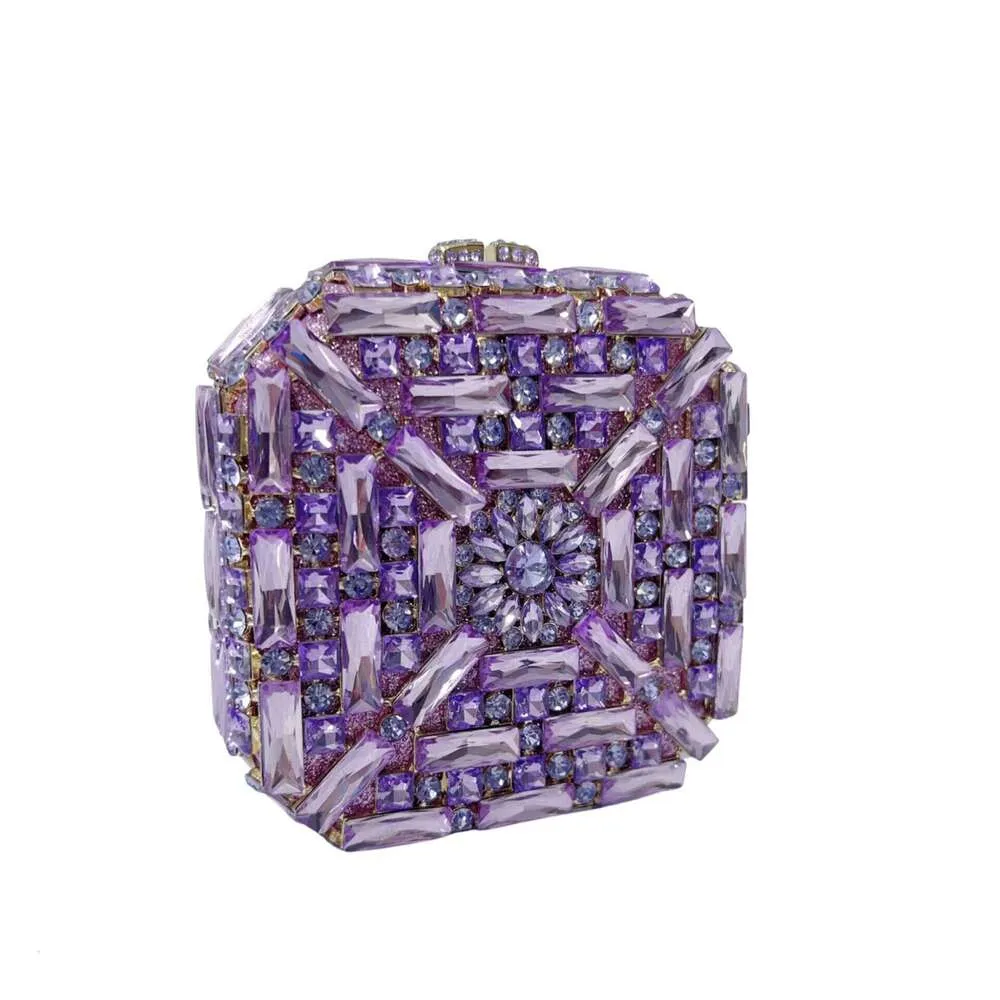 Women's Clutch Bag With Stones For Evening Banquet And Wedding_voghion.com