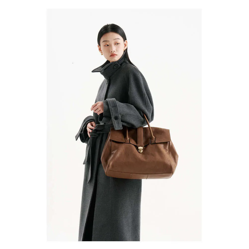 Jamhoo England Style Tote Bags For Women Designer Handbag And Purse 2024 New Vintage Lock Large Capacity Underarm Bag_voghion.com