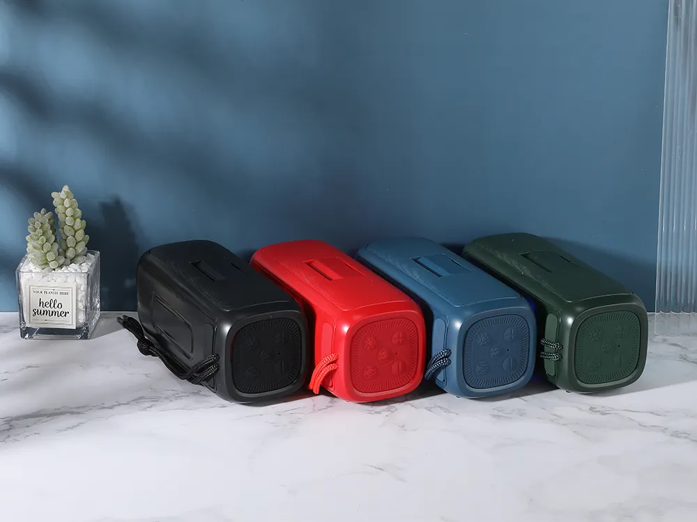 TG333 Portable Wireless Bluetooth Subwoofer Waterproof Outdoor TF USB Stereo With Phone Stand Speaker_voghion.com