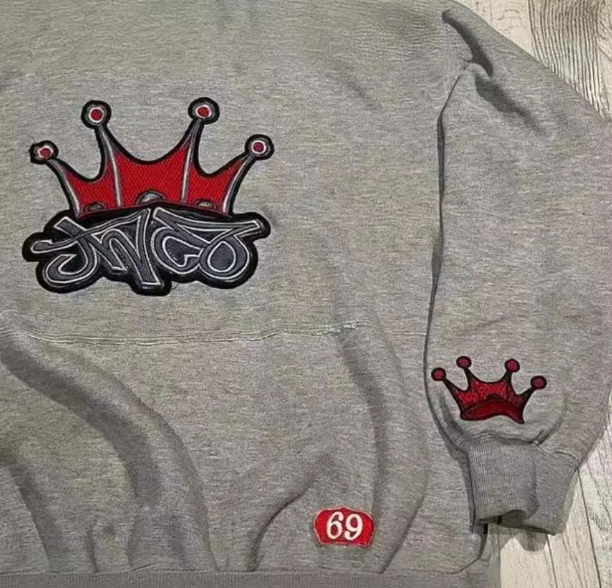 Men's Hoodies Sweatshirts Brand Hip Hop Retro JNCO Pattern Hoodie Mens Y2K Street Punk Rock Fashion Joker Sports_voghion.com