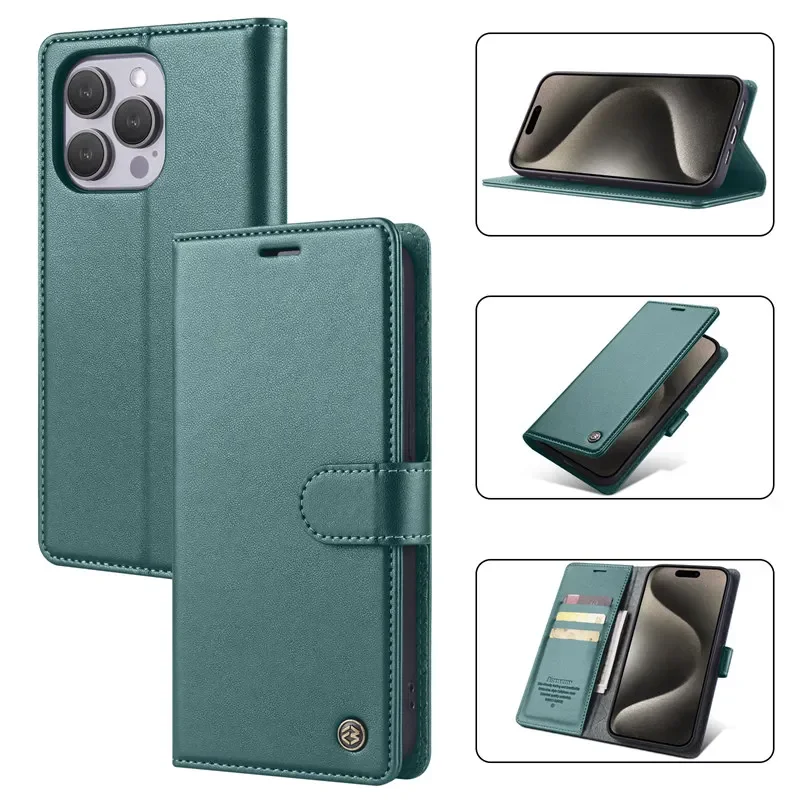 Magnetic Wallet Phone Case For Apple Iphone Pro Max Plus Se_voghion.com