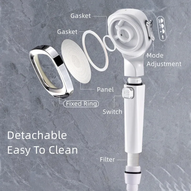Color-Changing LED Shower - Negative Ion Filter & Pressure Boost_voghion.com
