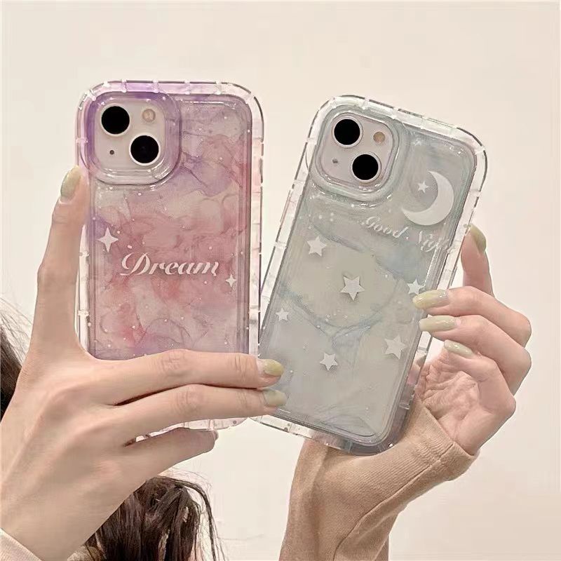 Vivo V29 Y78 LITE V27E V27 V25 V23 V23E V21E V21 V20 PRO Y36 Y27 Y02A Y02S Y15 Y15S Y15A Y16 Y20i Y12S Y22 Y22S Y33S Y35 Funda blanda con airbag y estrellas lunares_voghion.com