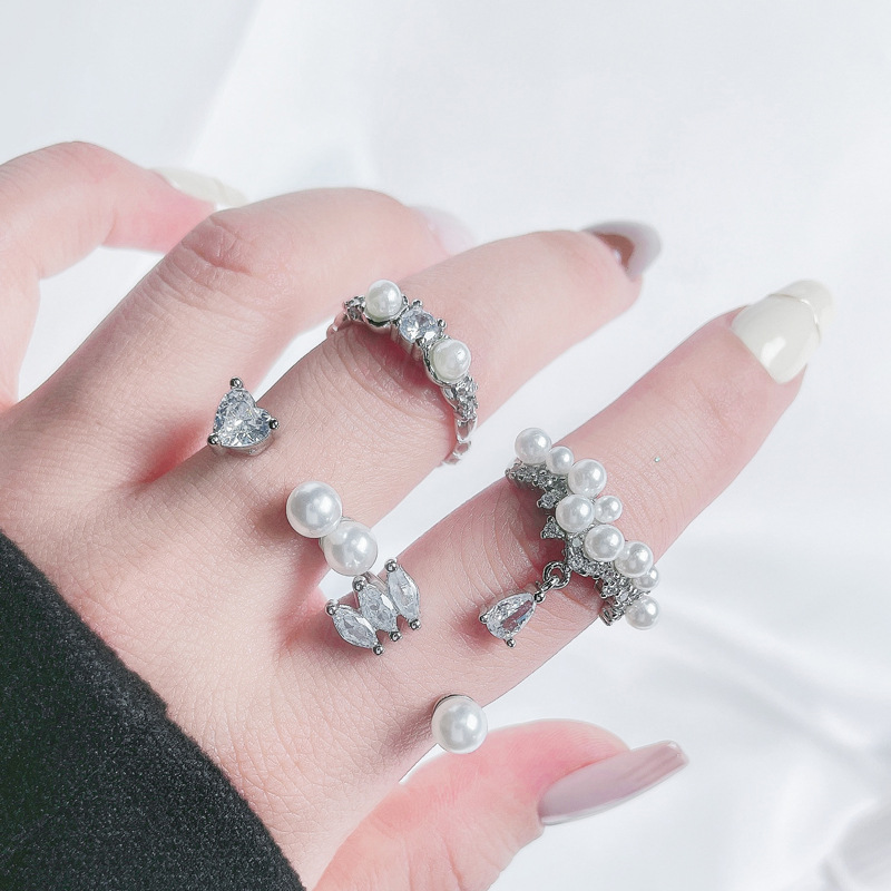 French light luxury pearl inlaid open for women with a high-end feeling, sweet, cool, exquisite autumn winter_voghion.com