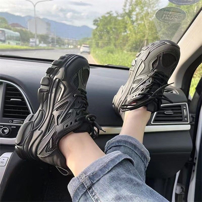 Thick Soled Height Enhancing Dad For Women 2024 Summer Korean Version New Versatile Sports Casual Single Shoes Ins Trend_voghion.com
