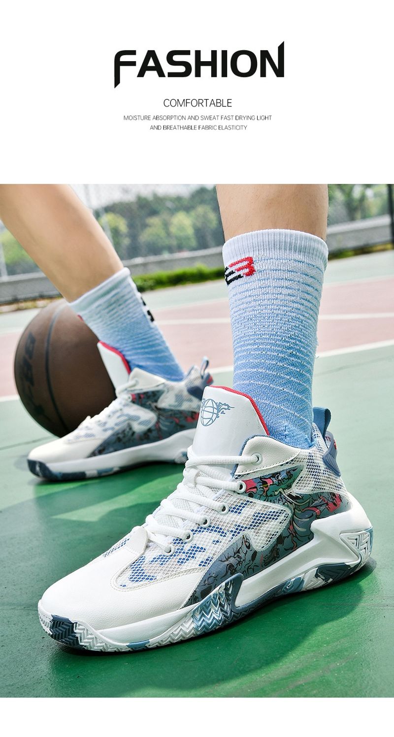 Atmungsaktiv mesh traktion basketball med anti-slip, støddæmpende, slid-beständig og atmungsaktiv turnschuhe,_voghion.com