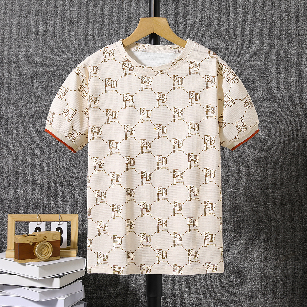Mother&Kids Youth T-shirt letter-printed casual short-sleeved boy T-shirt summer children's wear_voghion.com