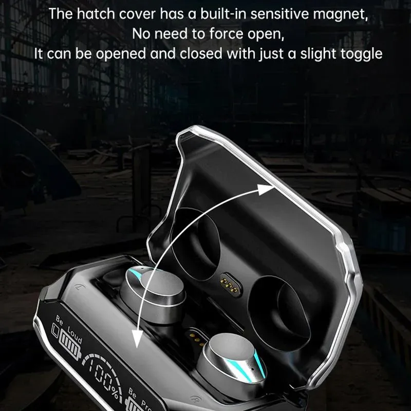 Bluetooth Headphones Wireless Earbuds With Led Digital Display_voghion.com