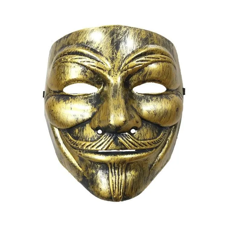 Μάσκες Cosplay για Halloween για Vendetta Anonymous Guy Fawkes Fancy Ενηλίκων Μάσκα FY3222_voghion.com