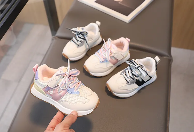 Children Kids Toddler Sneakers Running Anti slip Soft Bottom Comfortable Little Happysteps Boys Girls Casual Sport Shoes_desvips.com