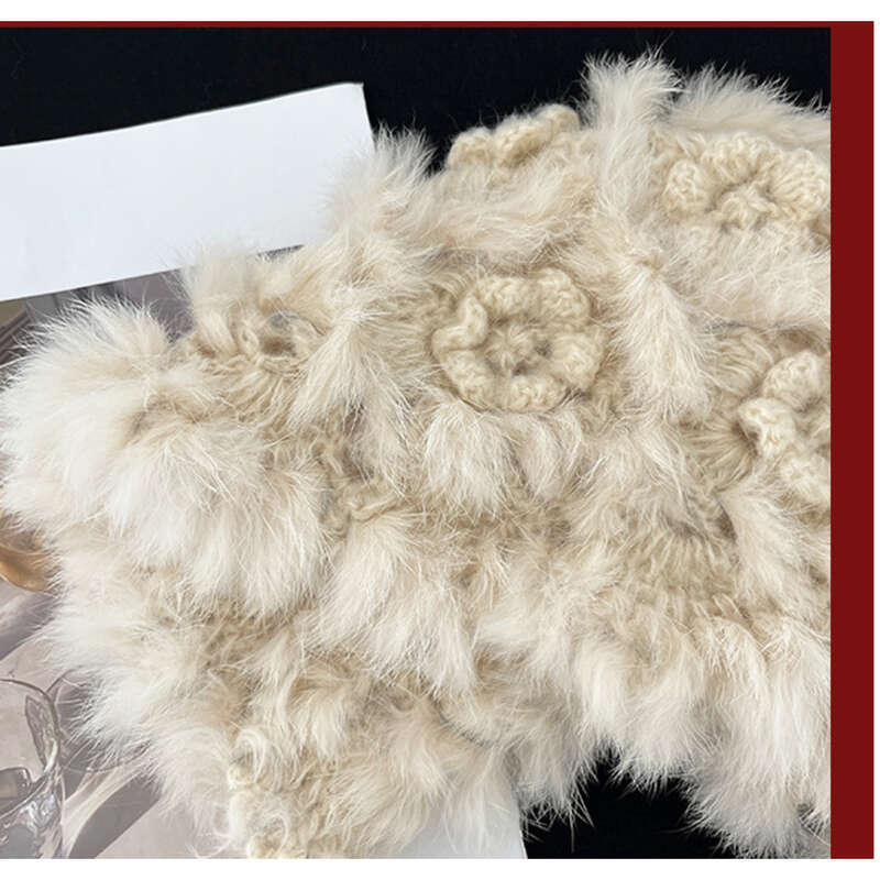 2024 New Rabbit Fur Knitted Woolen For Women's Autumn And Winter Atmosphere, Taking Pictures To Keep Warm,_voghion.com
