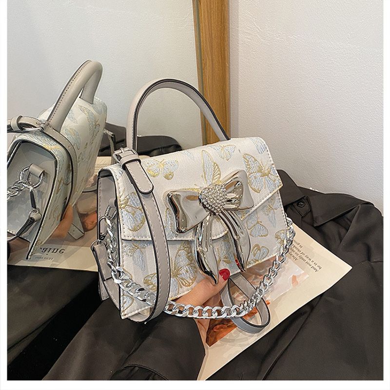 Damentaschen Kette Umhängetasche Super heiße Pailletten Nischendesign Einzelschulter kleine quadratische Tasche_voghion.com