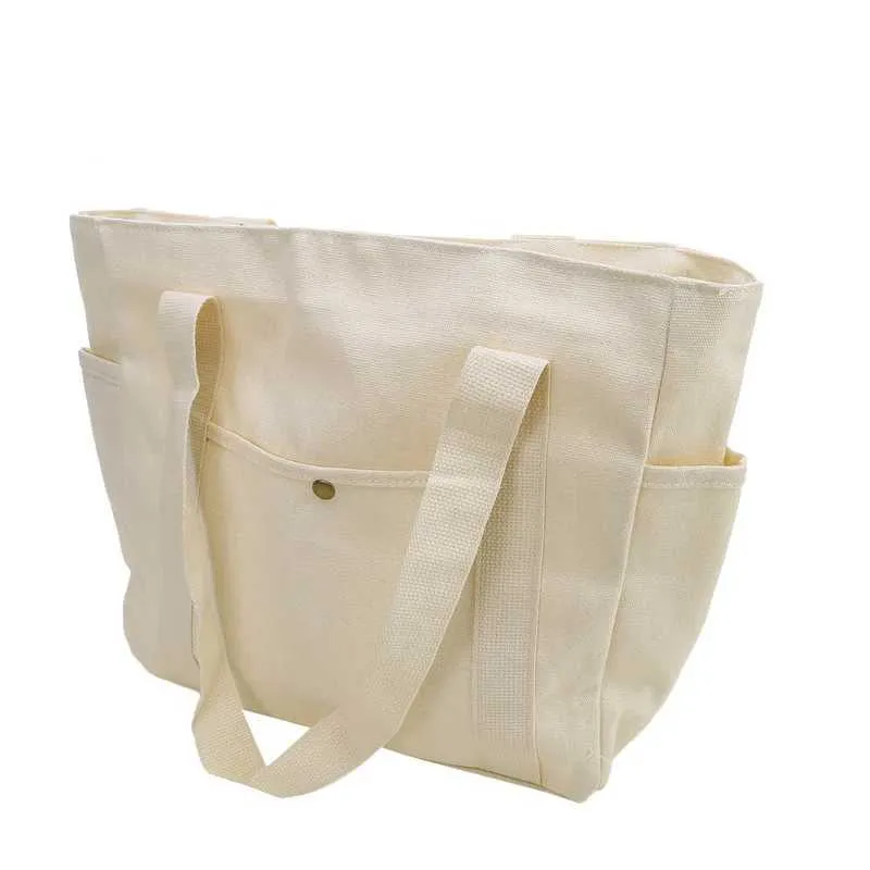 Borsa a tracolla in tela di grande capacità per il lavoro, per studenti, per vestiti e libri, in stile universitario, nuova Y241011_voghion.com