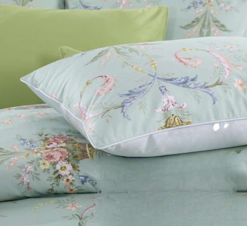 45 45 Cm 74 * 48 Cm Pair Of Pillows, 60 Count Cotton Satin AB Surface_voghion.com