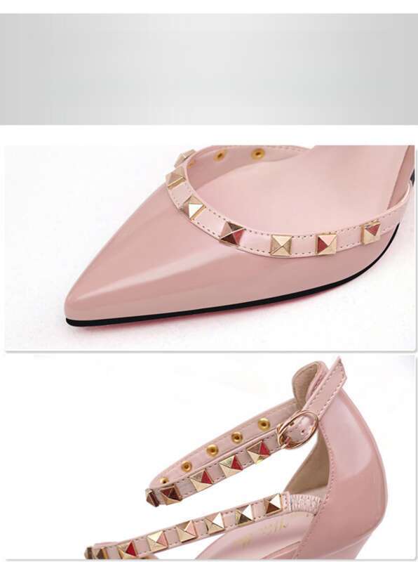 Escarpins simples, sexy et fins, bouche peu profonde, clous pointus, bride creuse_voghion.com