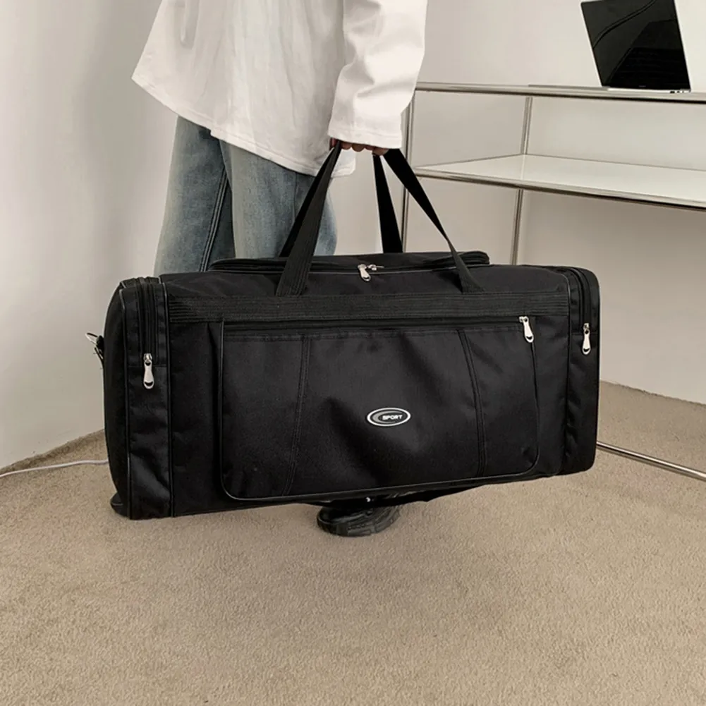 Large Capacity Weekend Oxford Hand Lage Waterproof Portable Unisex Zipper Outdoors Duffle Travel Bag_voghion.com