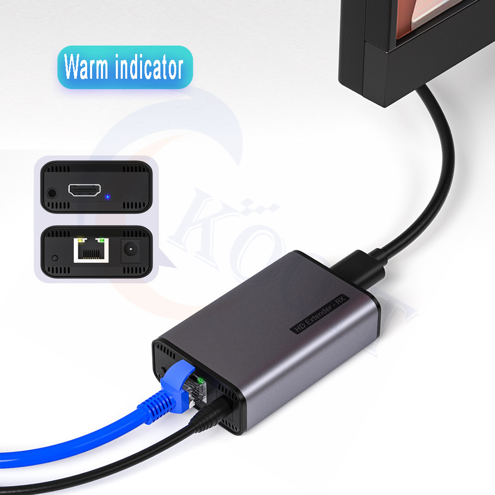 1080P 60hz HDMI Extender ethernet RJ45 Cable 180M Extender HDMI Over ip Network Cat5e/6 Adapter Splitter Amplifier IR Extension_voghion.com