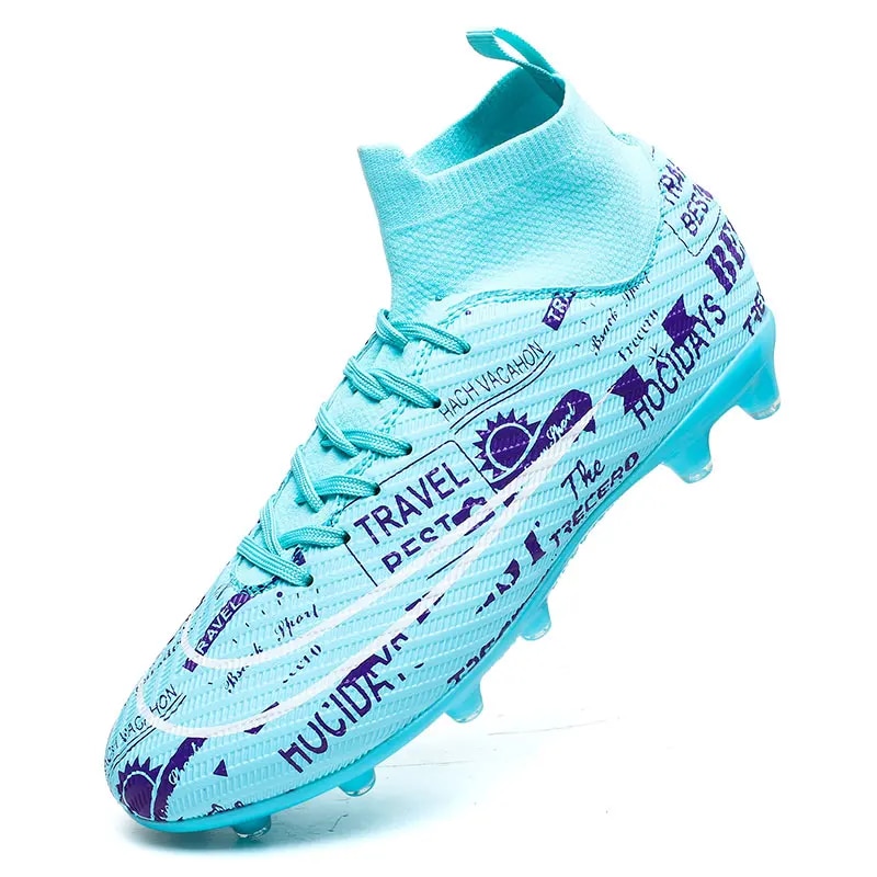 Men Soccer Shoes Outdoor Non-Slip AG/TF Football Boots Male Teenagers Adult Cleats Boys Breathable Comfortable Match_voghion.com