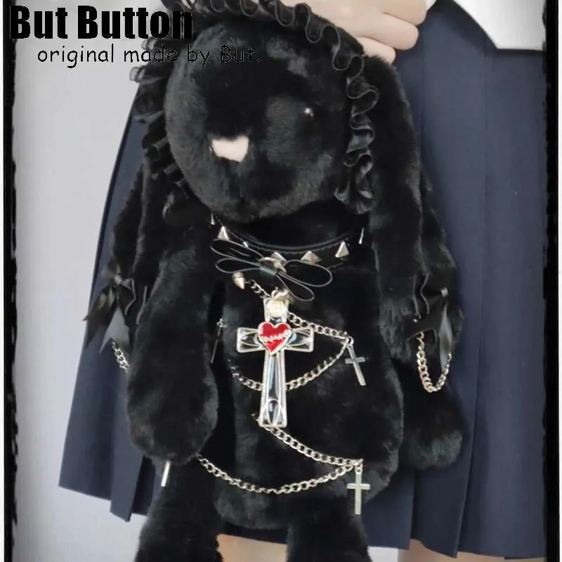 Same Style As Blogger Haruku Women Y2k Girl Halloween Gift Tote Punk Handbag Gothic Lolita Bunny Rabbit Cosplay Props_voghion.com