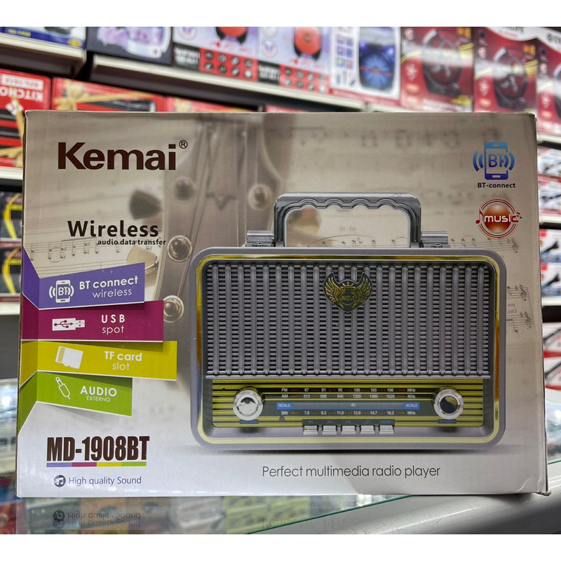 Stoc nou KEMAI MD-1908BT radio player multimedia_voghion.com