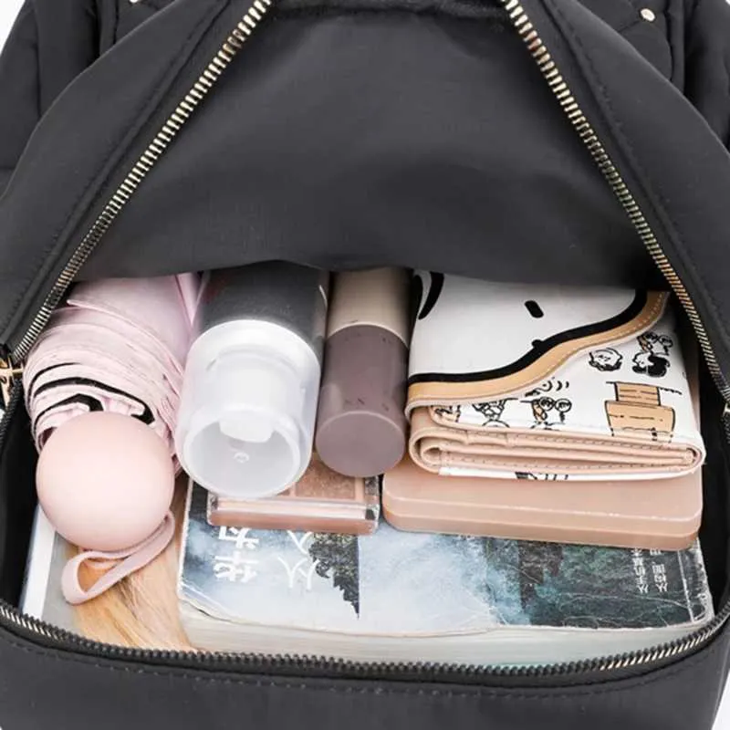 Fashion Nylon Women's Large Travel Backpack For Stylish Journeys_voghion.com
