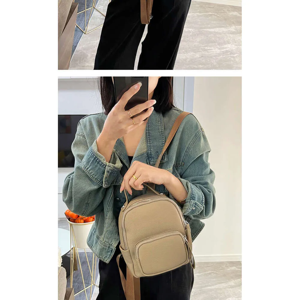 Designer Leather Small Backpack For Women Lichi Pattern Travel Bag_voghion.com